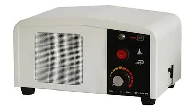 Elektro Konfor 12V 100W – 200W Krem Fanlı Isıtıcı — Heatbox Mini