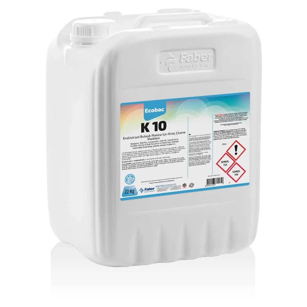 Ecobac K 10 End. Bulaşık Makineleri için Kireç Çözücü — FE-117-22