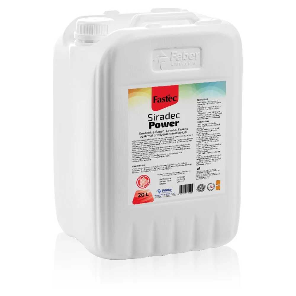 Fastec Siradec Power Konsantre Banyo, Lavabo, Fayans ve Armatür Hijyenik Temizleyicisi — FZ-111-24