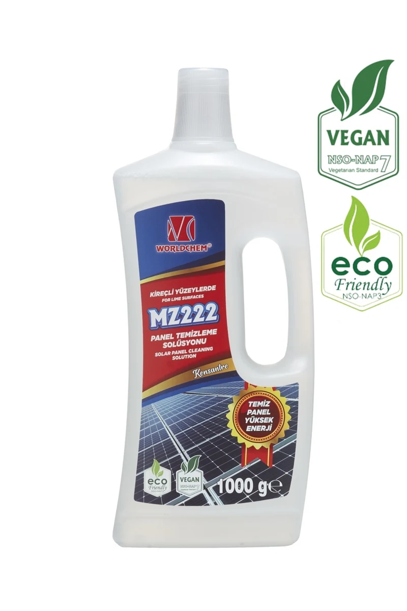 Worldchem Güneş Paneli Temizleme Solüsyonu  Vegan Çevre Dostu 1 L — MZ 222