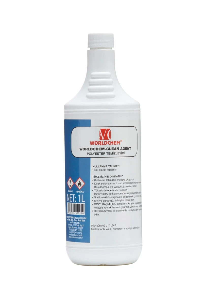 Worldchem Clean Agent Polyester Temizleyici 1 L