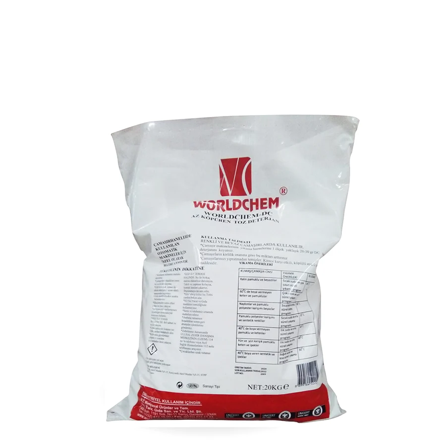 Worldchem Az Köpüren Ağartıcılı Toz Deterjan  kg — DC 20