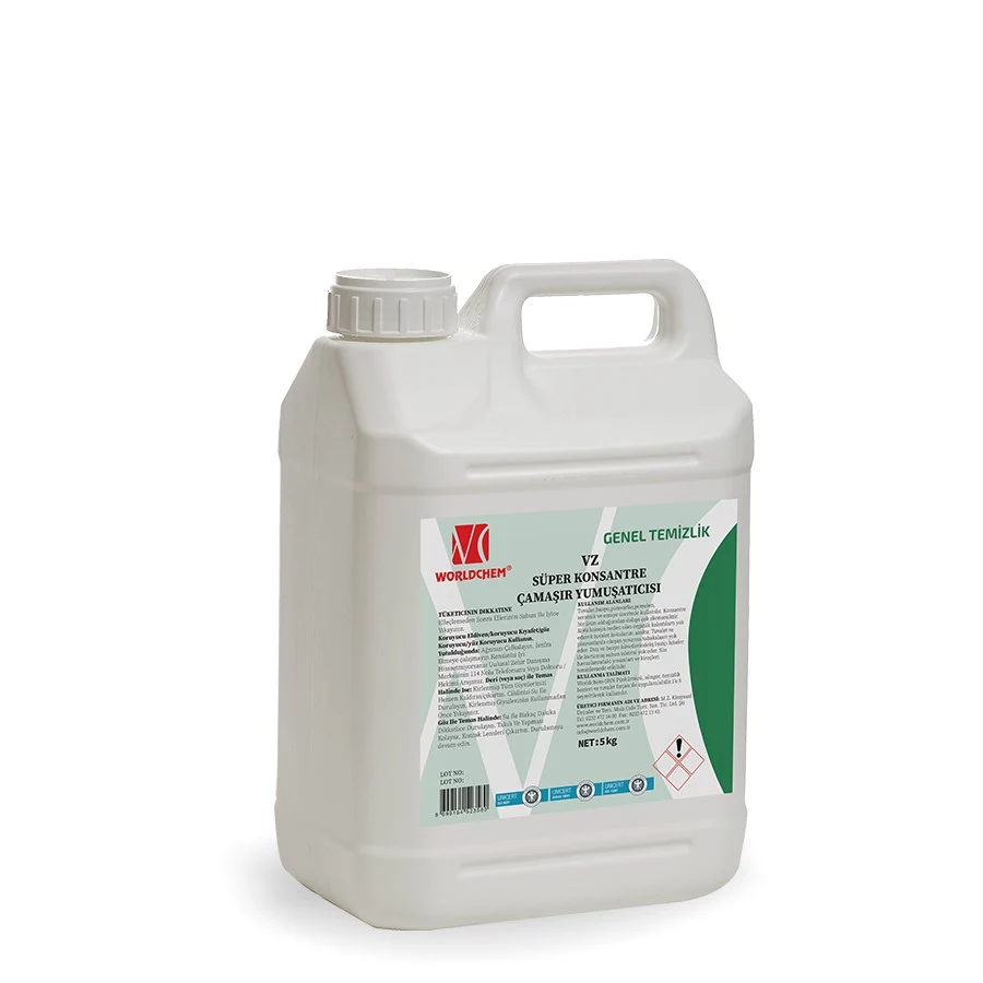 Worldchem Çamaşır Yumuşatıcısı Süper Konsantre Vegan Çevre Dostu  5 kg — VZ